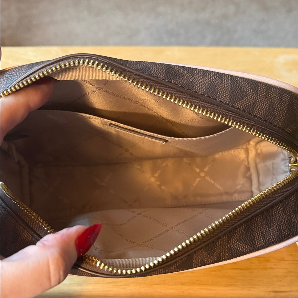 Michael Kors Dark Brown Toiletry Bag - Picture 5 of 7